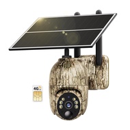 Cellular Trail Camera 3rd generation 4G LTE with Solar Panel, Live Video Game Camera Include SIM Car