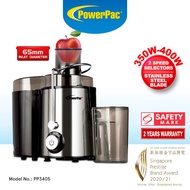 PowerPac Juice Extractor with 2 Speed  Stainless Steel Blades (PP3405)