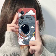 เคส Redmi 15C Poco C85 กรณีขอบตรงนักบินอวกาศการ์ตูน ﻿