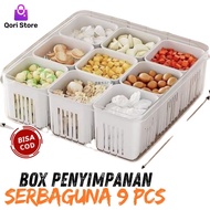 Qori Store - Multipurpose 9-Section Honeycomb Storage Box Multipurpose Storage Box / Good Container 