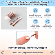 MELLY Iodine Swab Cotton First Aid cotton with antiseptic red medicine antiseptic swab iodine cotton