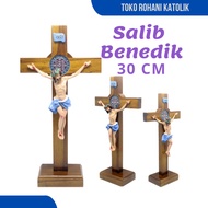 30 CM BENEDICTS SITTING CROSS (RIIa) CATHOLIC CROSS/ BENEDICT CROSS/ / ST. Benedict CROSS