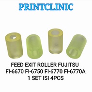 Feed Exit Roller Fujitsu Scanner Fi-6670 Fi-6750 Fi-6770 Fi-6770A