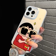 New Sunglasses Shin-chan Casing For Samsung Galaxy A36 5G S25 Ultra S25+ S23 S24 FE A06 A16 F15 M15 
