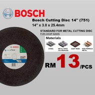 Bosch Cutting Disc 14'' (751) 355mm x 25.4mm x 3.0mm Metal Cutting Disc (2608602751)[SJ MALL]