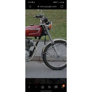 FR FORK ASSY WITH STEM CG125