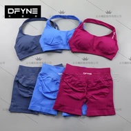 Dfyne Halter Shorts European American Sports Seamless Underwear Bra Shorts Body Shaping Yoga Sports 