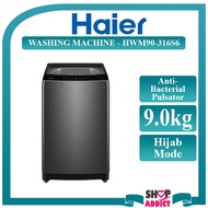 Haier 9kg Top Load Washing Machine HWM90-316S6 Mesin Basuh Automatik with Pillow Drum System Auto Re
