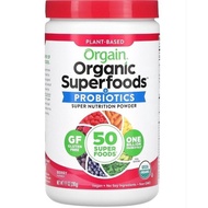Orgain, Organic Superfoods + Probiotics Super Nutrition Powder (Berry or Original), 9.9 oz (280 g)