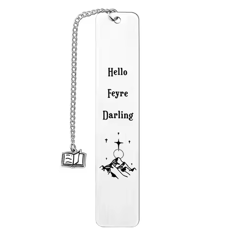 Stainless Steel Acotar Metal Bookmarks Hello Feyre Darling Book Mark for Book Lover Gifts Fans Colle