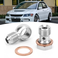 calinodesign Turbo Banjo Bolt Kit Straight 16mm to 6AN 315‑02101‑026 for Garrett TB03 T3