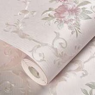 1 Roll 53*100cm3D Floral Wallpaper, Self-Adhesive Non-Woven Fabric With Removable Flower Pattern, Su