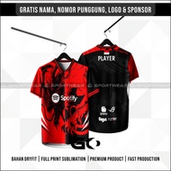 Jersey Kaos Baju Gaming DRAGON Custom Esport Gratis Nama & Logo