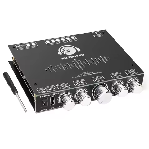 DAJUNGUO S350HS TPA3251 Bluetooth Power Amplifier Board with Subwoofer 2.1 Channel 220Wx2+350W, Audi