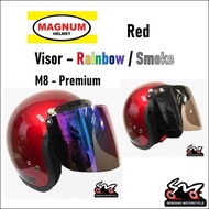 Magnum Helmet M8 With Rainbow Smoke Visor Topi Keledar M8 Premium SGV99 SGV 99 MS88