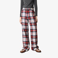 【蛋植物古著】繽彩日子格紋絨面古著褲