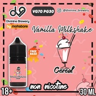 Liquid Non Nicotine Dv9 Vanilla Milkshake Creal 30ml Vape