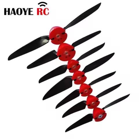Haoye 2 Sets Folding Propeller 6x4 7.5x4 8x4.5 8x6 11x6 With Spinner Cover Motor Shaft2.3/3.0/3.17/4