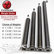 POISON WEIGHT BOLT - 1ST GENERATION - PEMBERAT STICK BILLIARD BILIAR - LUX MN