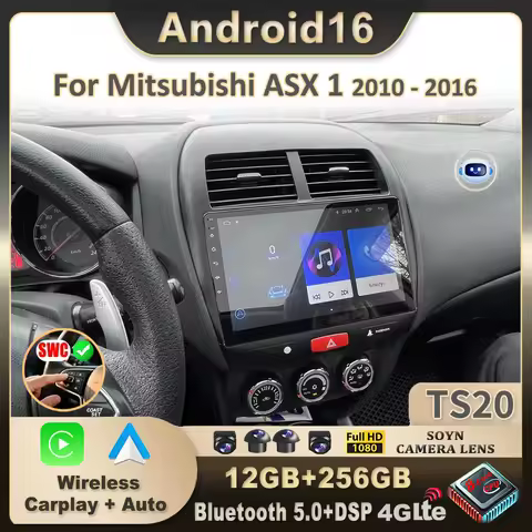 2K QLED Android 16 For Mitsubishi ASX 1 2010 - 2016 Car Radio Multimedia Video Player GPS Stereo Car