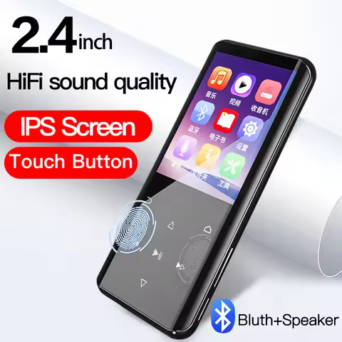 Ruizu D25 MP3 Music Player FM Radio Portable MP4 Touch With Bluetooth 2.4 Inches 16/32GB Storage Usb