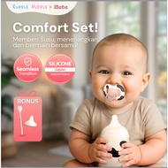 {buy2get4} MooMoo ibebe baby bundle silicon milk bottle + Newborn pacifier set 0 months baby + Anti-
