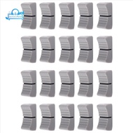 20Pcs 24mmx11mmx10mm Console Mixer Slider Fader Knobs Replacement for Potentiometer Gray Knob Black 