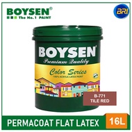 BOYSEN Permacoat Flat Latex Tile Red B-771 16L
