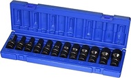 Grey Pneumatic (1212USD) 3/8" Drive 12-Piece Semi-Deep SAE Universal Socket Set