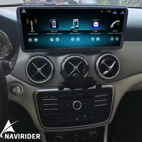 12.8'' 1080P Linux System Car Radio For Mercedes Benz A W176 CLA C117 X117 GLA X156 2013-2018 Carpla