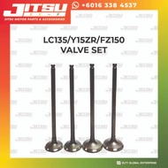 Valve Set A-Class YAMAHA LC135 FZ150 Y15ZR In Ex Intake Exhaust Valve Ekzos Pengambilan Injap Genuin