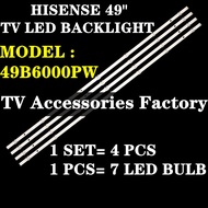 49B6000PW HISENSE 49" TV LED BACKLIGHT (LAMP TV) HISENSE 49 INCH LED TV BACKLIGHT 49B6000