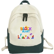 PVJ Children's Block Blast School Backpack Comfortable Unisex Characteristic GamersYANG