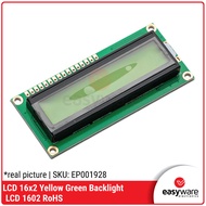 HIJAU LCD 1602 GREEN LCD 16x2 GREEN LCD DISPLAY 1602A YELLOW GREEN