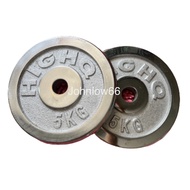 Dumbbell Plate Chrome 5 kg x 2 Weight Plate Weight Lifting Plates Dumbbell Barbell Chest Press Fitne