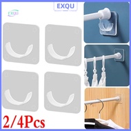 Sturdy Self Adhesive Drapery Hook Holder Bracket for Curtain Rod Pole Pack of 24