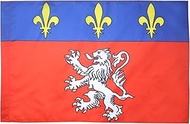 AZ FLAG French Province of Lyonnais Flag 3' x 5' for a Pole - France - Lyon Flags 90 x 150 cm - Bann