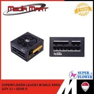 SUPERFLOWER LEADEX III GOLD 850W (ATX 3.1 + GEN5.1) FULLY MODULAR POWER SUPPLY UNIT