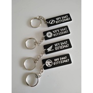 [BACA DULU SEBELUM ORDER] Plate Motor / Plat Motor / Nombor Plat / Plat Kereta Keychain Rantai Kunci