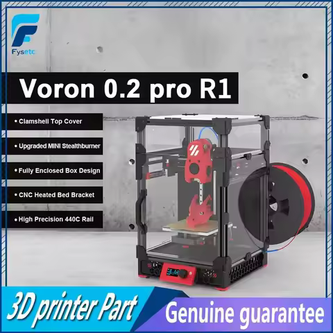 FYSETC Voron V0.2 Pro R1 Corexy Full Kit Upgraded 3D Printer Kit with Enclosed Panels and Printed Pa
