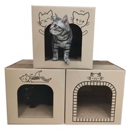 Cat Scratching Paper House Box Size 36L * 36W * 36H cm. Board