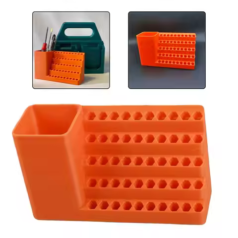 50 Hole Screwdriver Head Storage Toolbox Hole Board Electric Screwdriver Stand Hexagonal Screwdriver