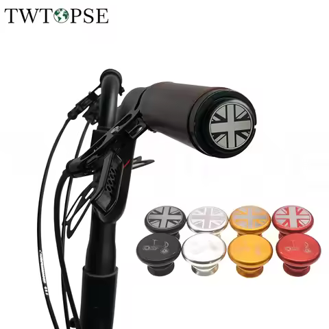 TWTOPSE Bicycle Handle Bar Grip Plugs For Brompton Birdy Folding Bike Aluminium Alloy 3SIXTY PIKES H
