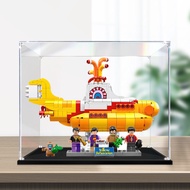 Transparent Acrylic Display Box For Lego 21306 Yellow Submarine Handmade Display Case Dustproof Cove