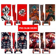 PS5 Slim Skin Stickers, Console and Controller Skins for PS5 Slim Disk Edition, PS5 Slim Skin Decal Sticker for Console and Controllers