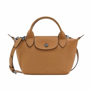 【LONGCHAMP】Le Pliage Xtra XS 牛皮 手提包 肩背包 斜背包 水餃包 煙草色 L1500987004