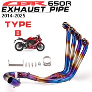 51MM Slip On Tube Motorcycle Exhaust System Stainless Front Pipe Escape For Honda CBR650R CB650R CBR