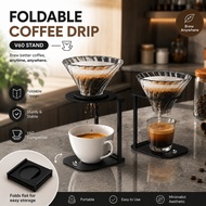 One Two Cups Foldable Coffee Drip Holder Support Stand Machine V60 dripper Holder v60 origami manual