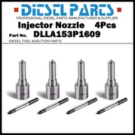 4x Diesel Fuel Injector Nozzle Tip DLLA153P1609 for Hyundai H1 Starex 2.5d D4CB 33800-4A600 04451102
