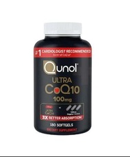 Qunol 特強輔酶Q10 100 mg (相當於300mg普通Co Q10) 180粒  EXP:01/2029